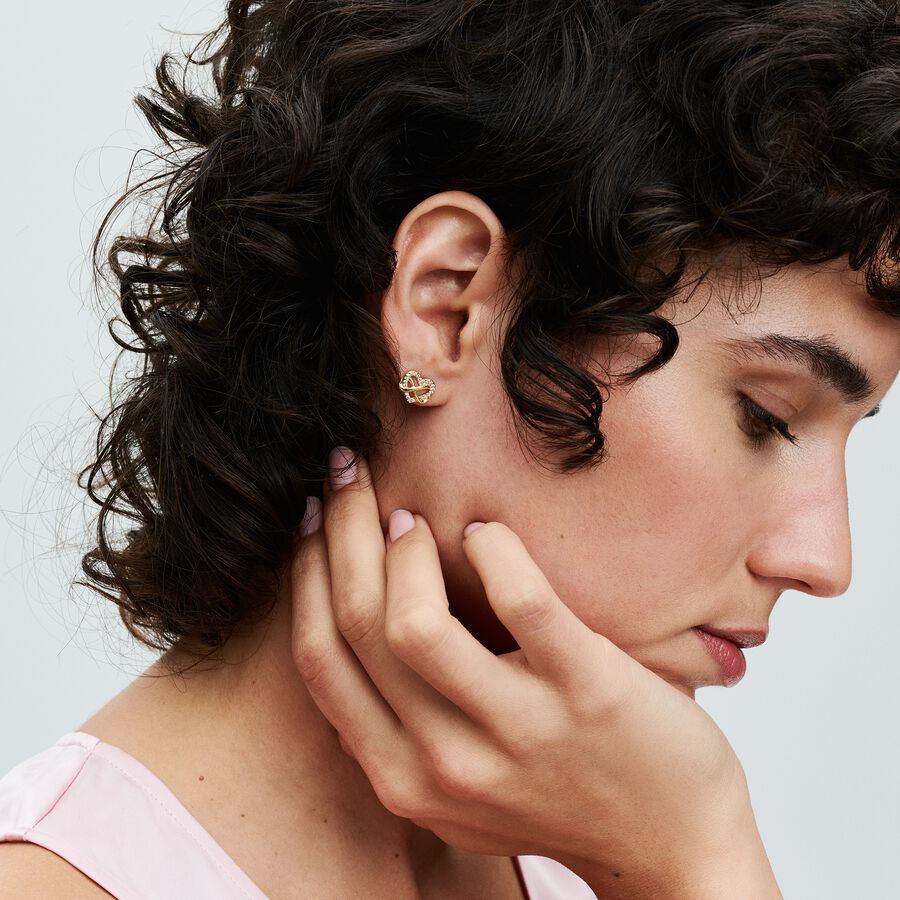 Brincos Espumantes Infinity Heart