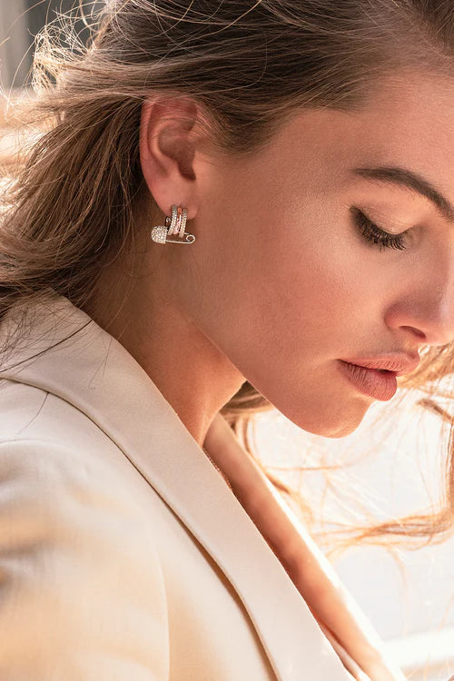 Brincos Mutlicolor Com Alfinetes de Segurança