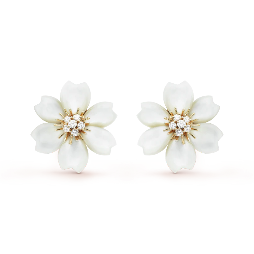 Brincos Rose de Noël