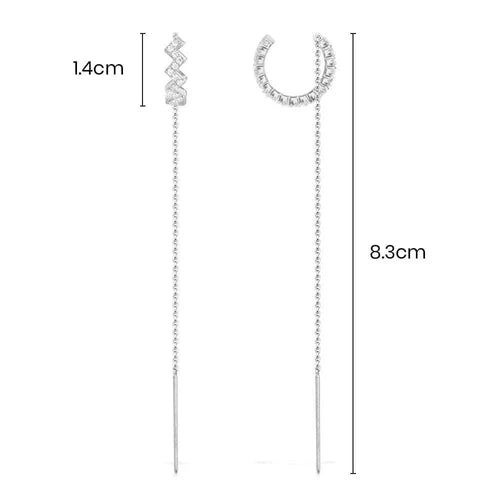 Brincos de Pressão com Corrente