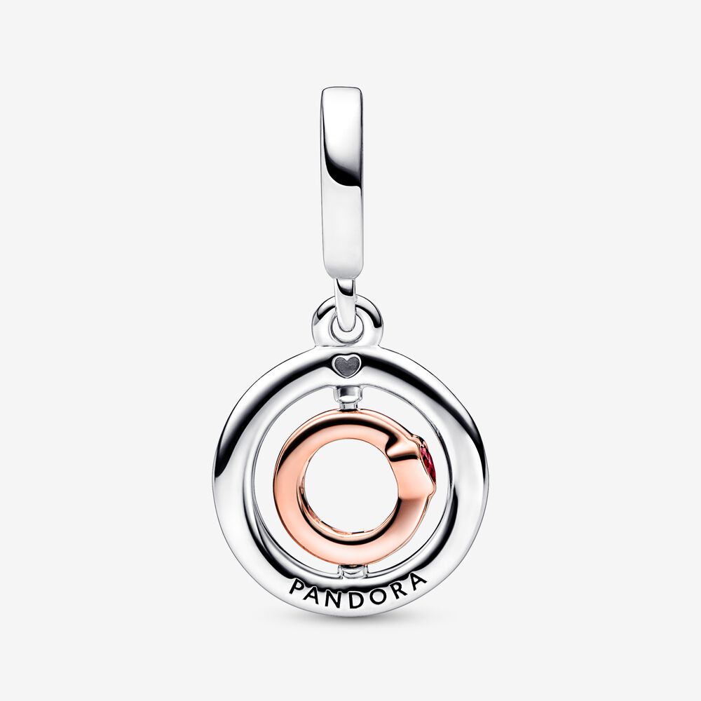 Charm Mensagem de Amor Rotativo de Dois Tons