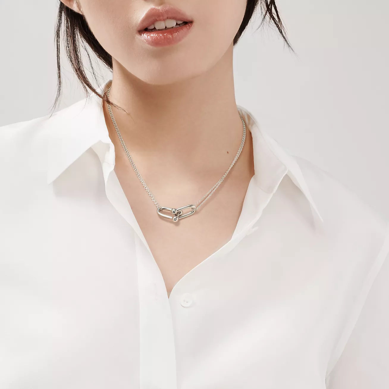 Colar Corrente Dupla com Elos