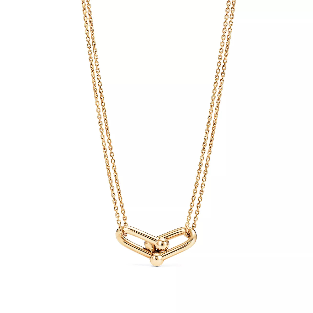 Colar Corrente Dupla com Elos