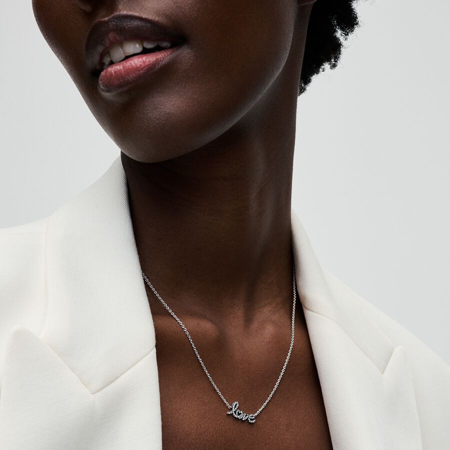 Colar Espumante Escrito à Mão Love Collier