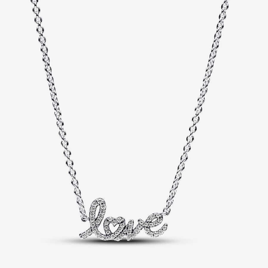 Colar Espumante Escrito à Mão Love Collier