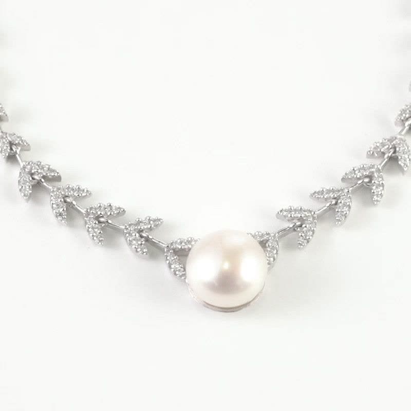 Colar Perola e Petalas