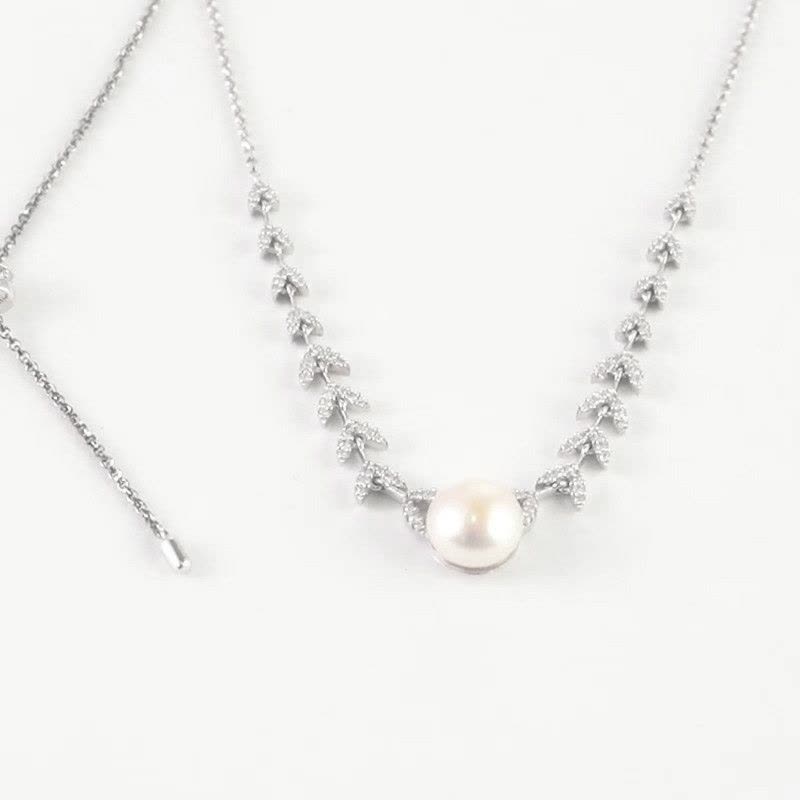 Colar Perola e Petalas