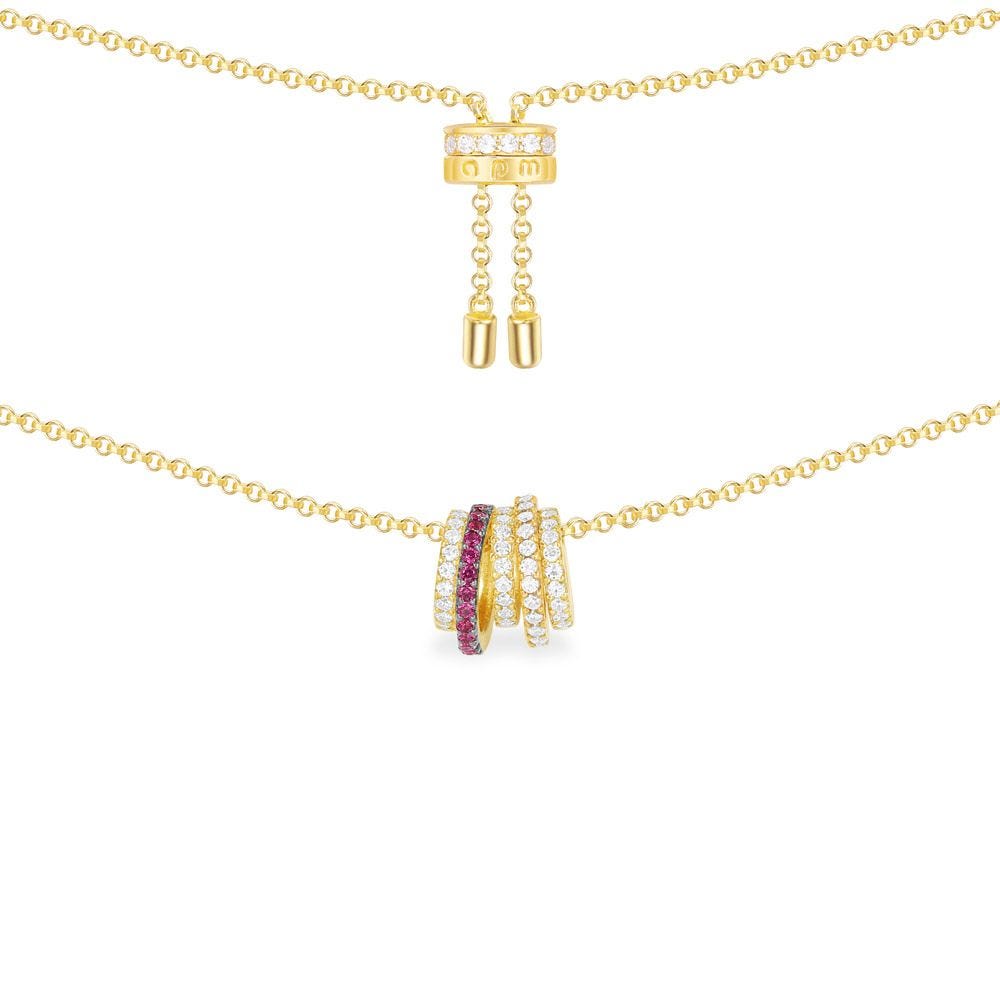 Colar Pingente Aneis