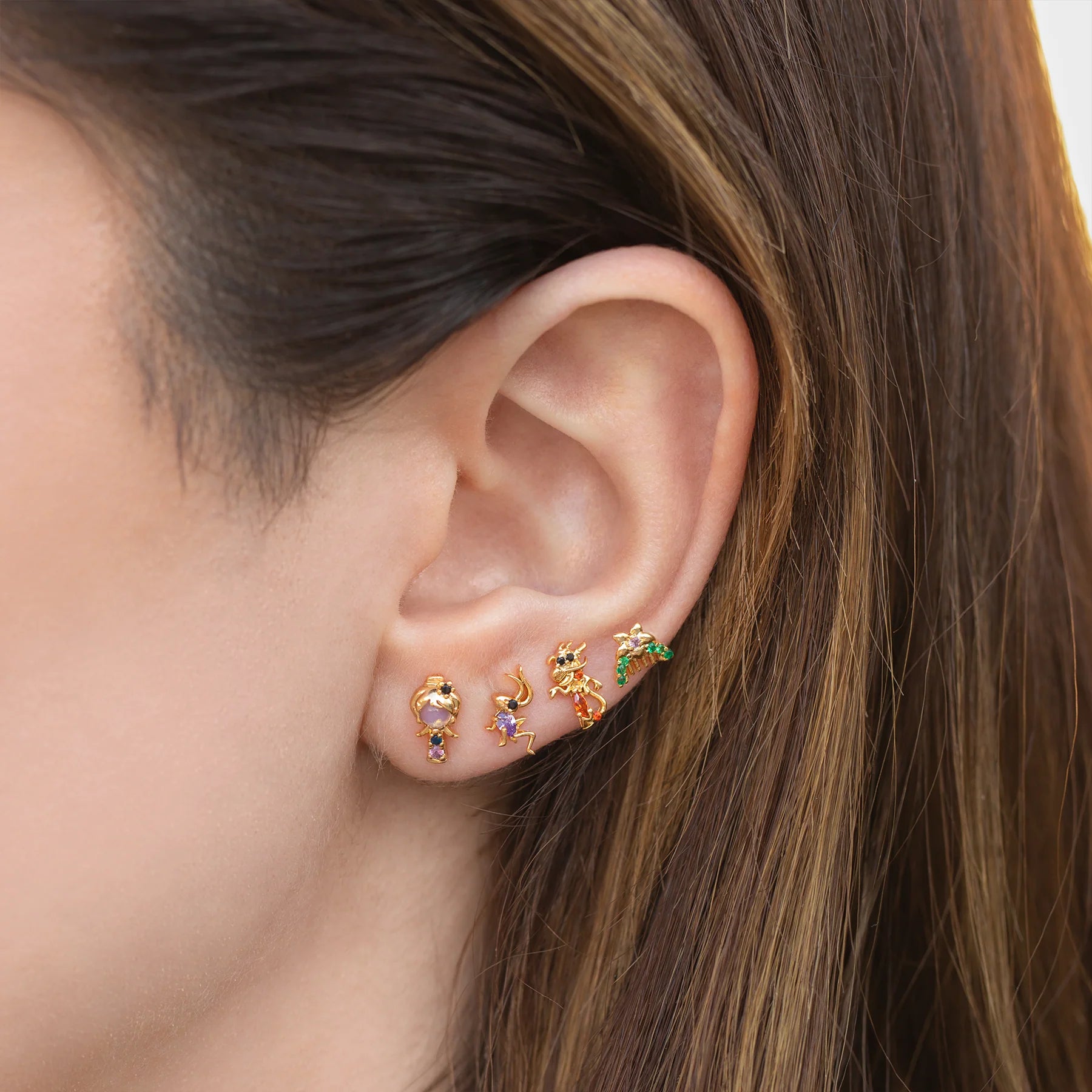 Conjunto de Brincos Princesa Mulan