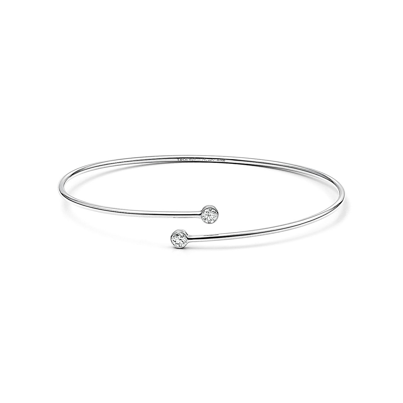Pulseira Diamond Hoop de uma Fileira