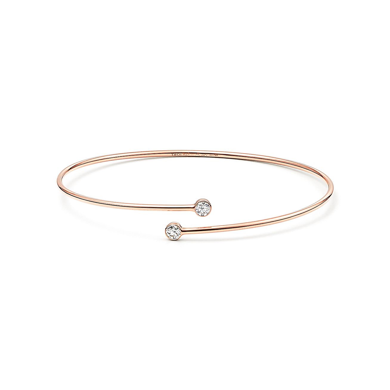 Pulseira Diamond Hoop de uma Fileira