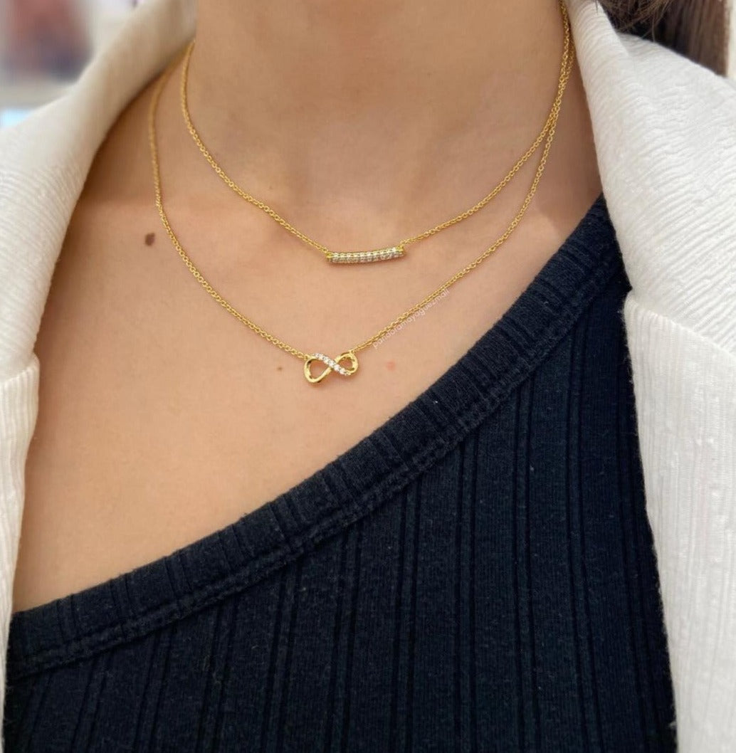 Conjunto joias infinito cintilantes