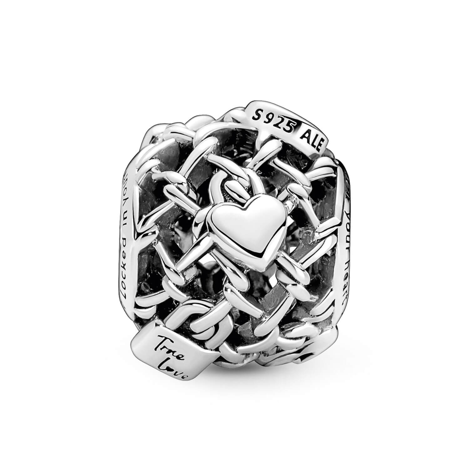 Charm de Cadeado de Elo de Corrente a Céu Aberto - Wayne Joias