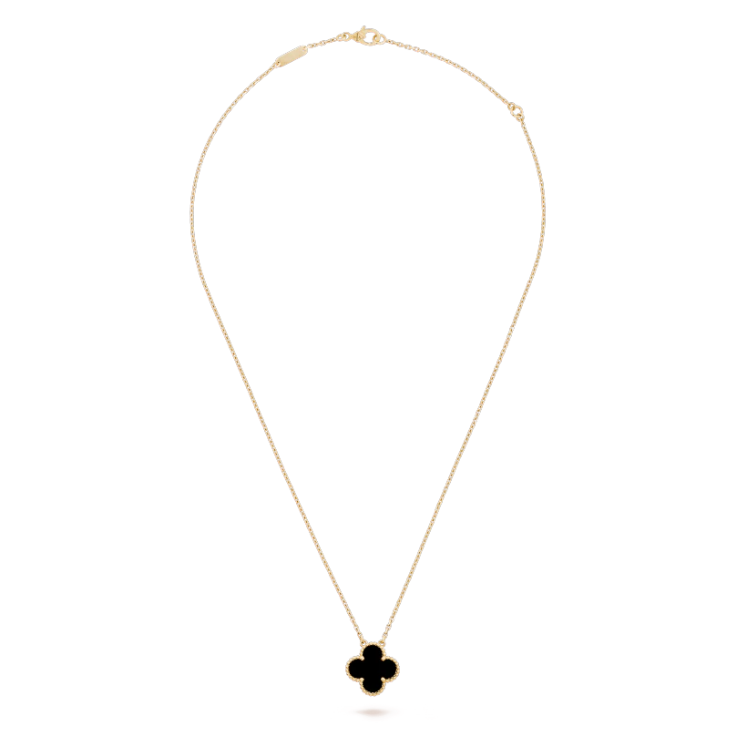 Colar Vintage Alhambra Black Red - Wayne  Joias