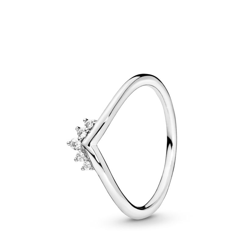 Anel Chevron Coroa Brilhante - Wayne Joias