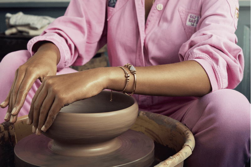 Pulseira Cordão Esferas - Wayne Joias