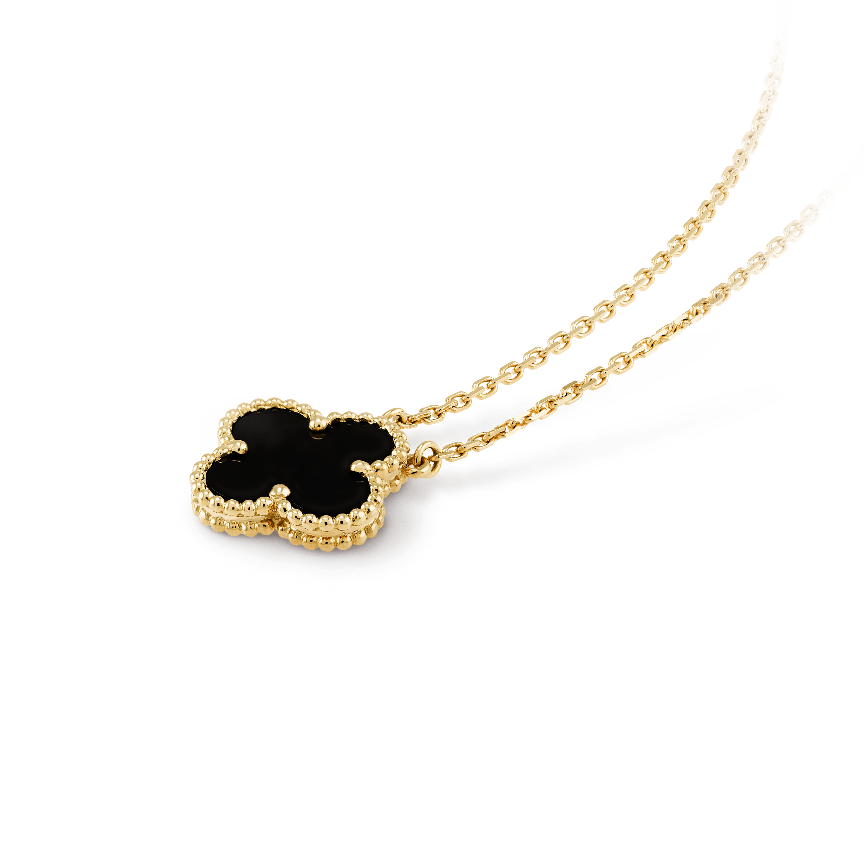 Colar Vintage Alhambra Black Red - Wayne  Joias