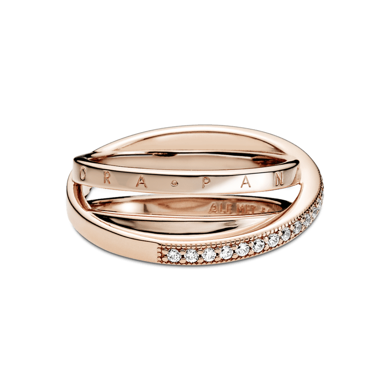 Anel Triplo Em Pavé Signature - Wayne  Joias