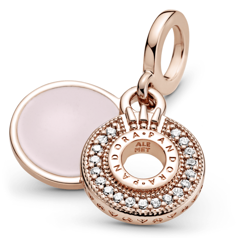 Charm Pendente O Coroado Em Pavé Bilhante - Wayne  Joias
