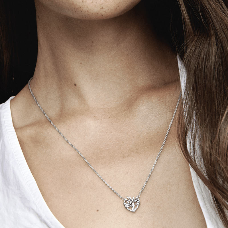 Colar Coração e Arvore da Família - Wayne Joias