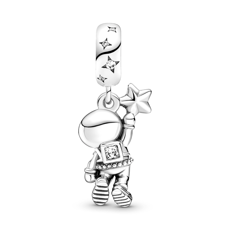 Charm Pendente Astronauta Na Galáxia - Wayne Joias