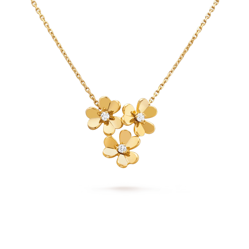 Colar Frivole 3 Flores - Wayne Joias