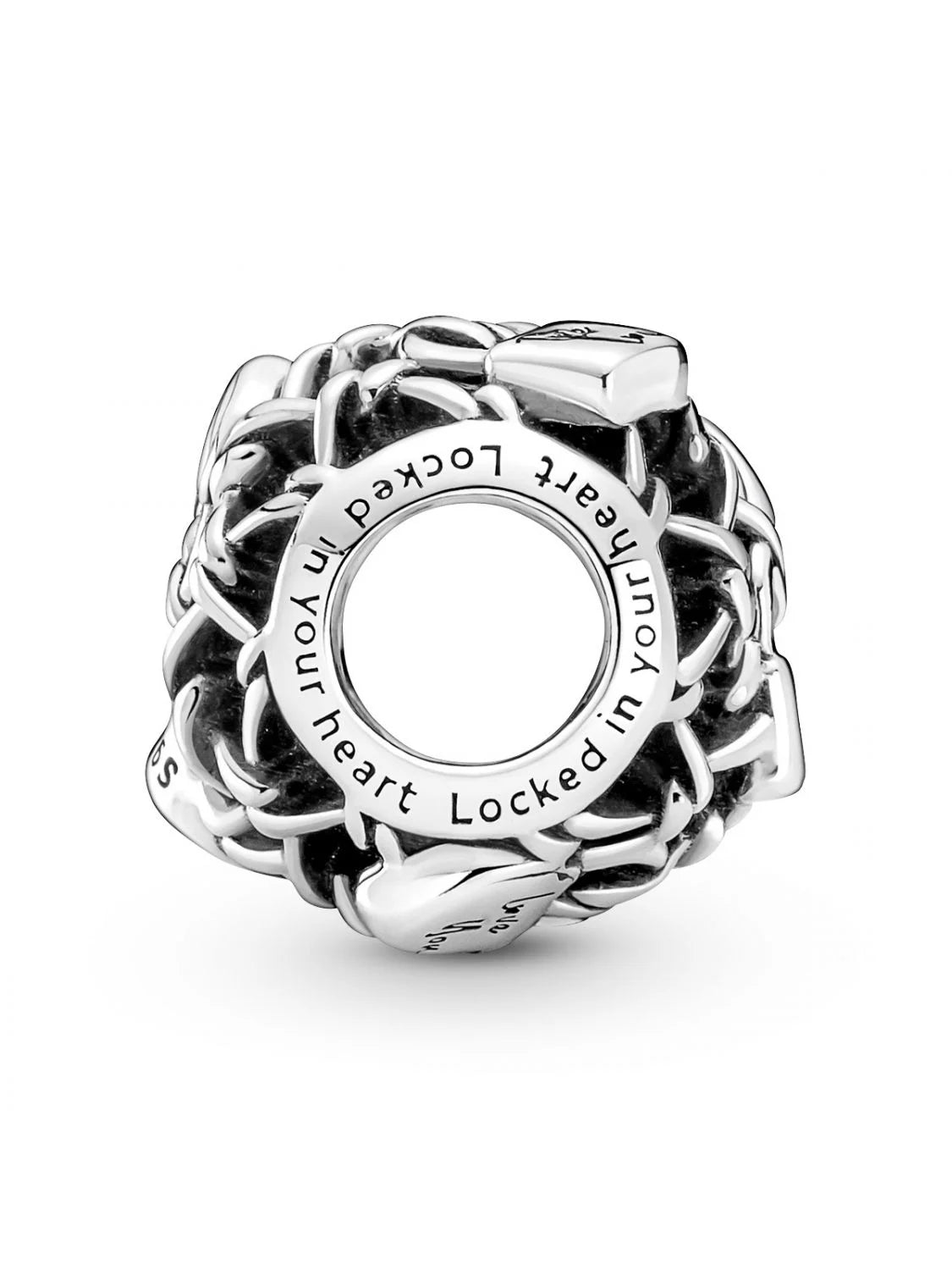 Charm de Cadeado de Elo de Corrente a Céu Aberto - Wayne Joias