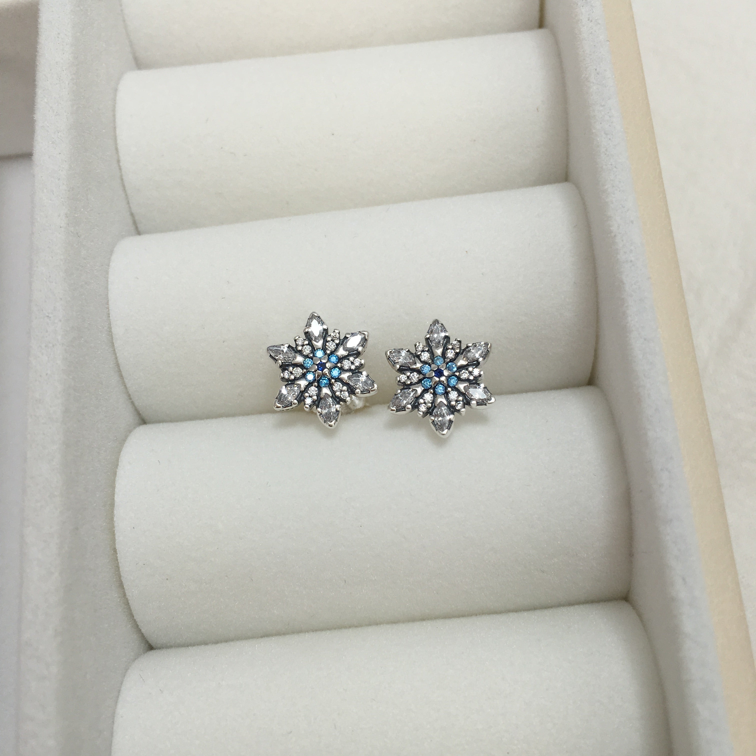 Brinco Cristal de Neve - Wayne Joias