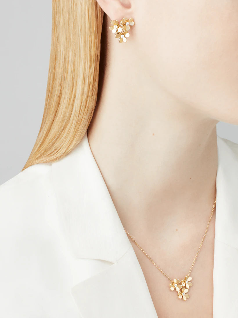 Colar Frivole 3 Flores - Wayne Joias