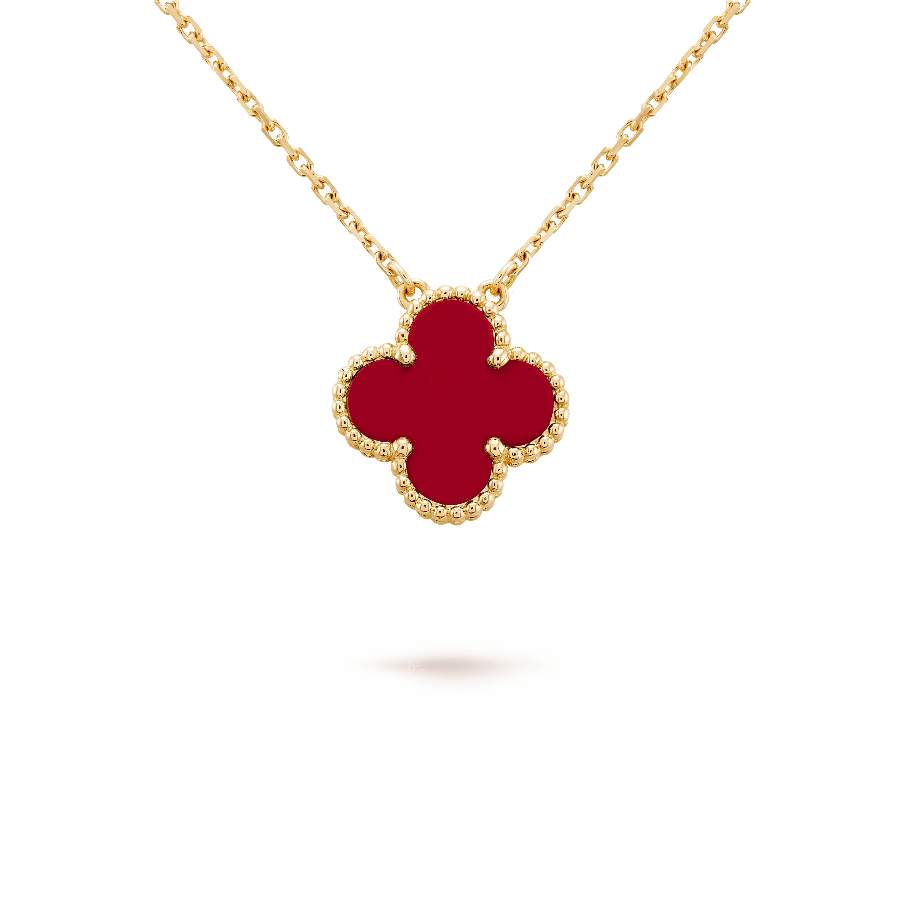 Colar Vintage Alhambra Black Red - Wayne  Joias