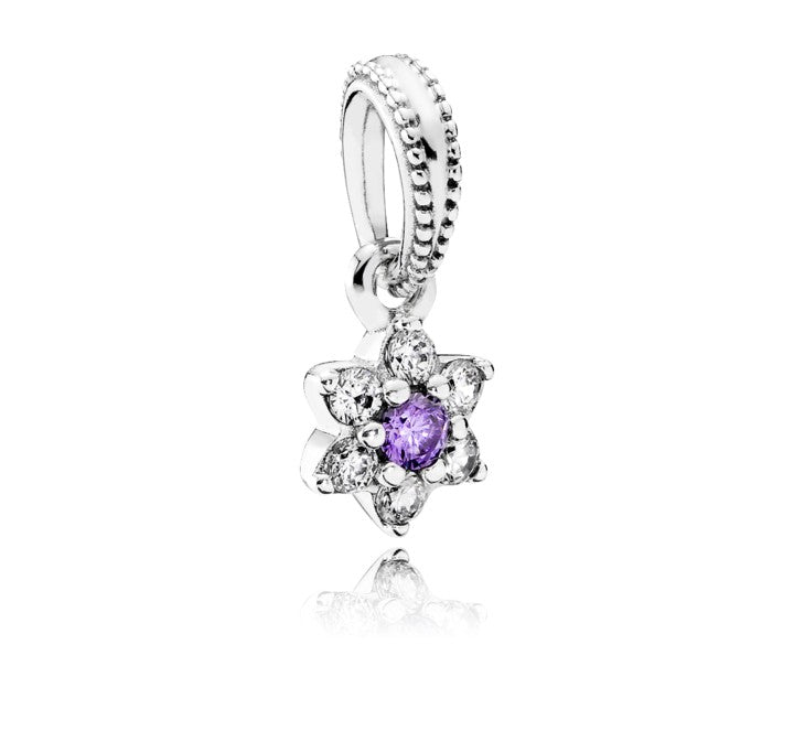 Charm pendente “forget-me-not” flor da recordação - Wayne  Joias