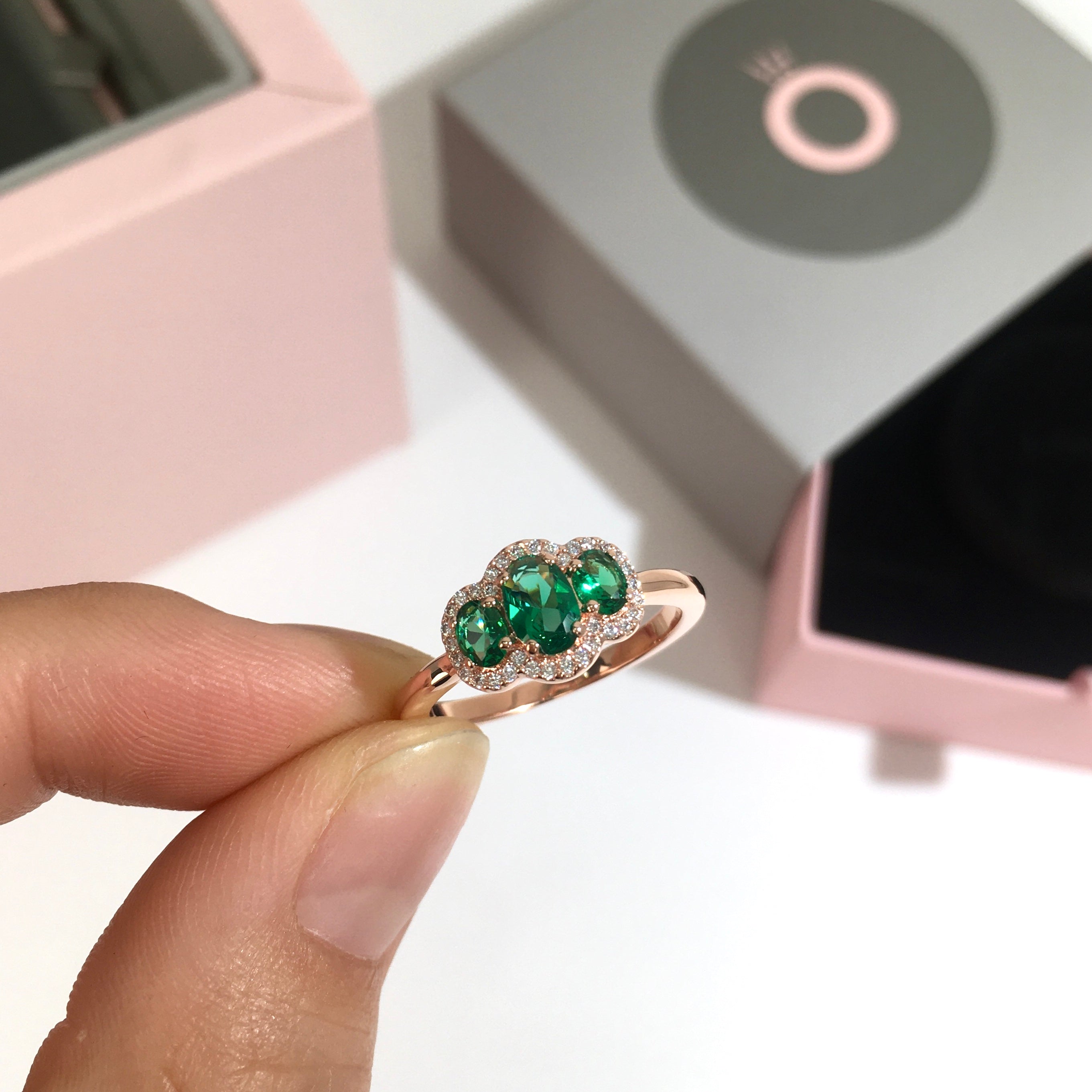 Anel Vintage 3 Pedras - Wayne Joias