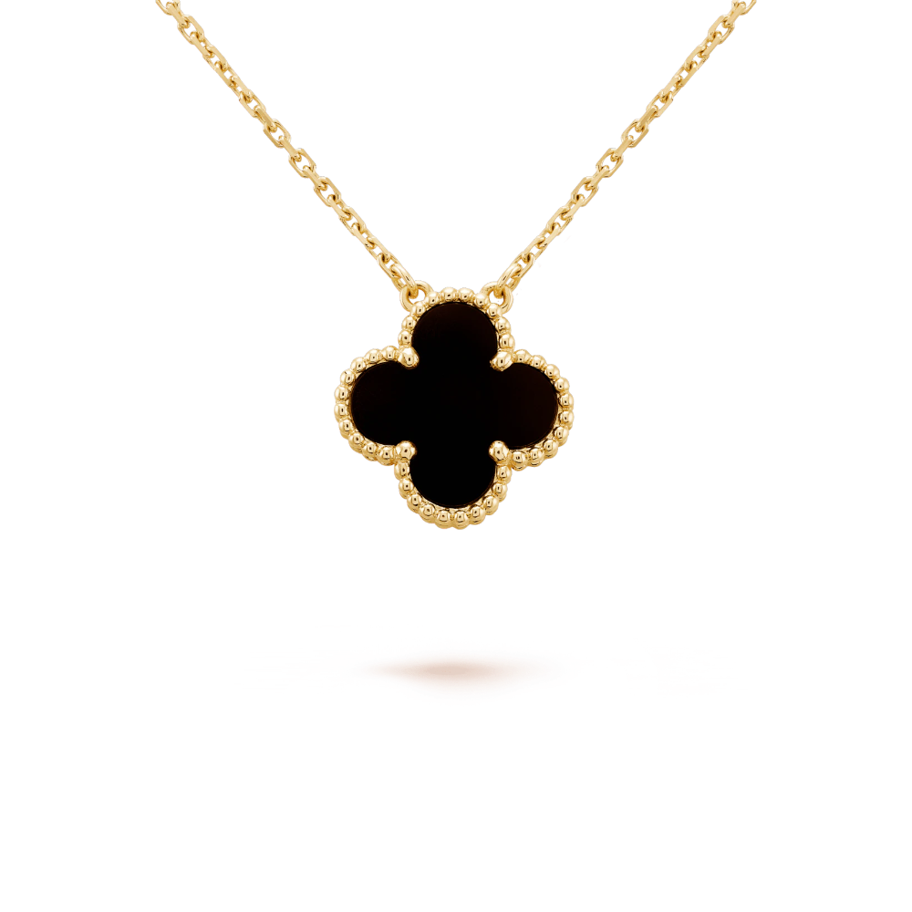 Colar Vintage Alhambra Black Red - Wayne  Joias