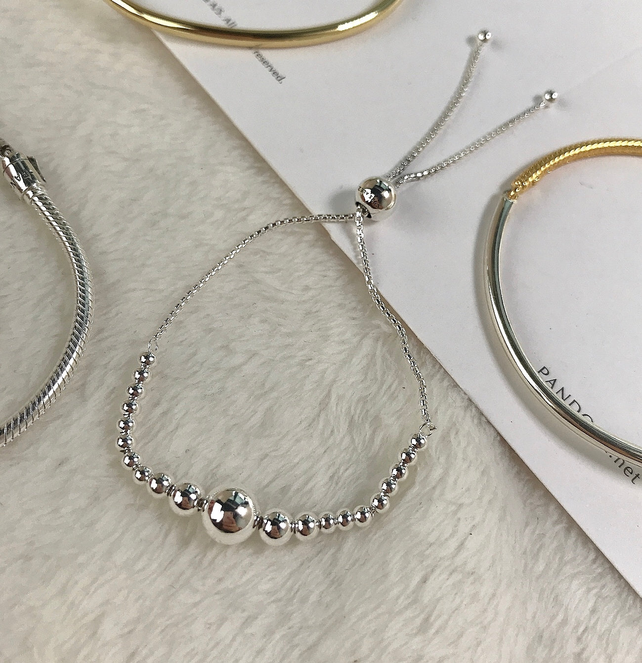 Pulseira Cordão Esferas - Wayne Joias