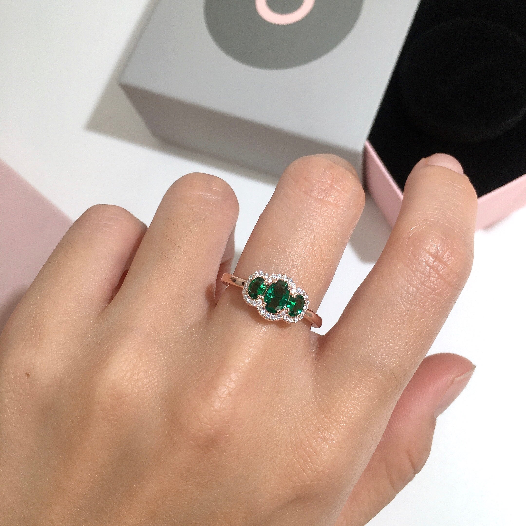 Anel Vintage 3 Pedras - Wayne Joias