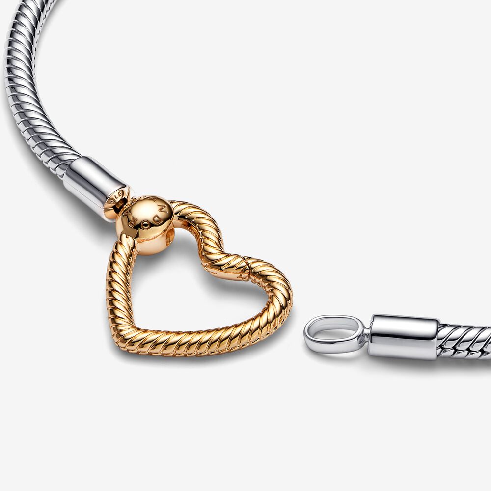 Pulseira Com Fecho de Coração Dourado - Wayne  Joias