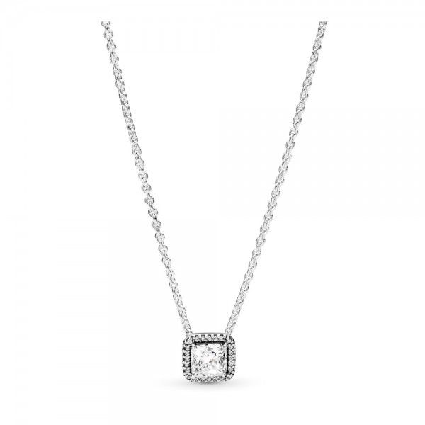 Colar Halo Quadrado Brilhante - Wayne Joias