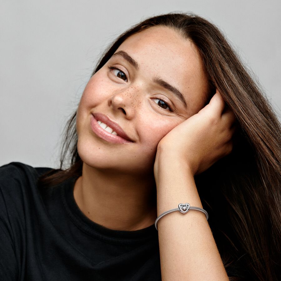 Charm Coração Radiante e Pedra Flutuante