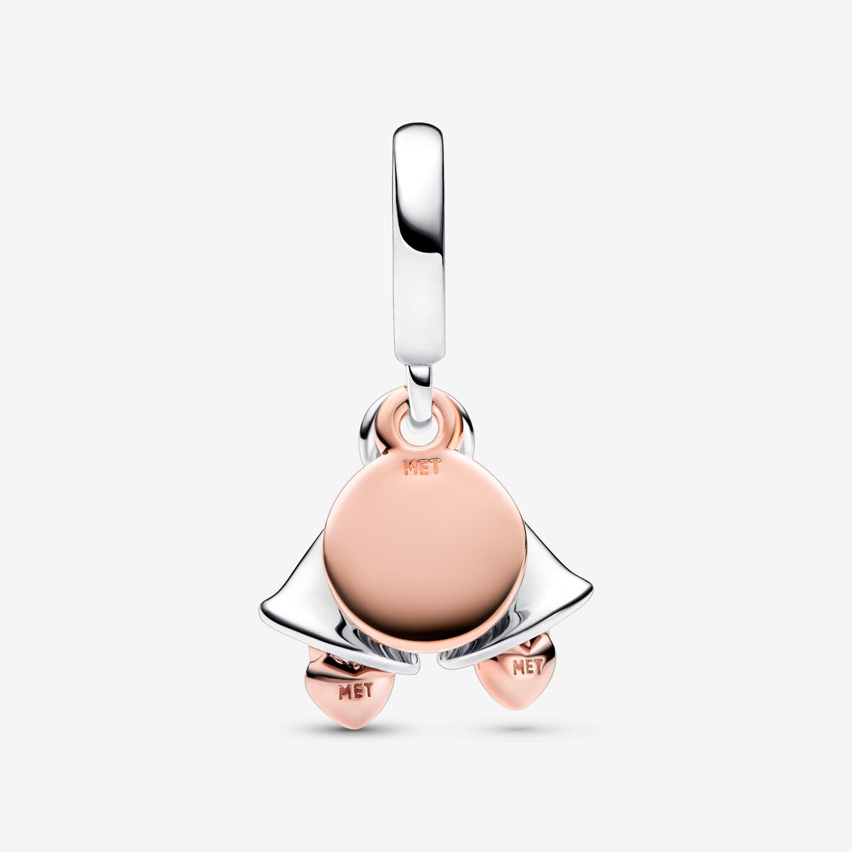 Charm Sinos de casamento de dois tons