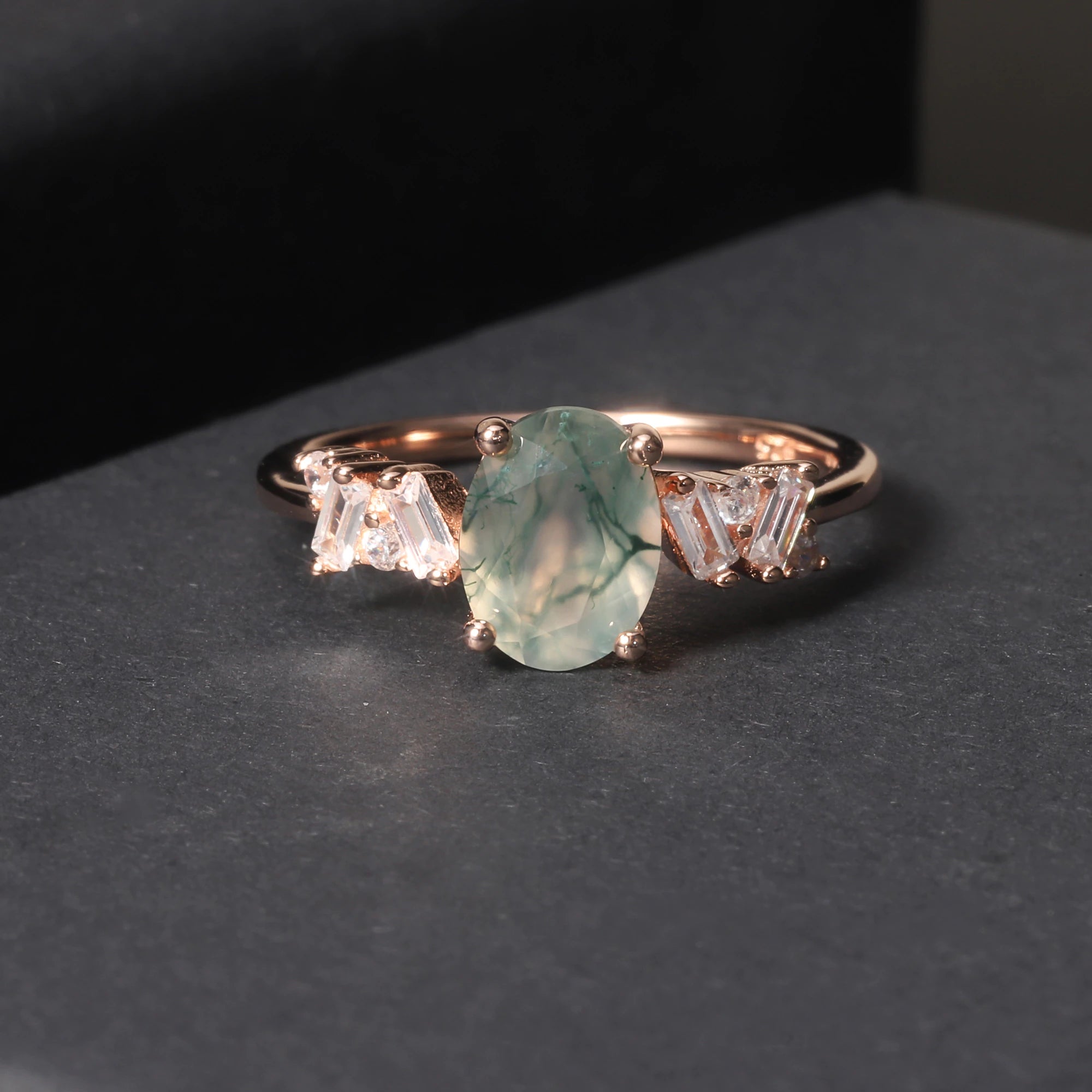 Anel Vintage Agata Musgo