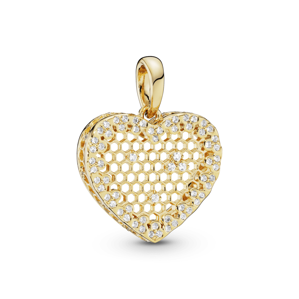 Charm Pendente Favo de Mel - Wayne Joias