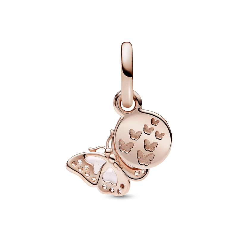 Charm Borboleta Rosa