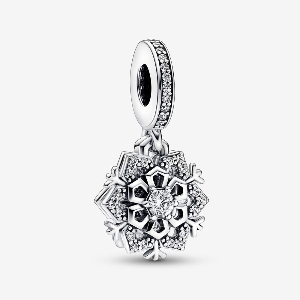 Charm Floco de Neve Duplo - Wayne  Joias