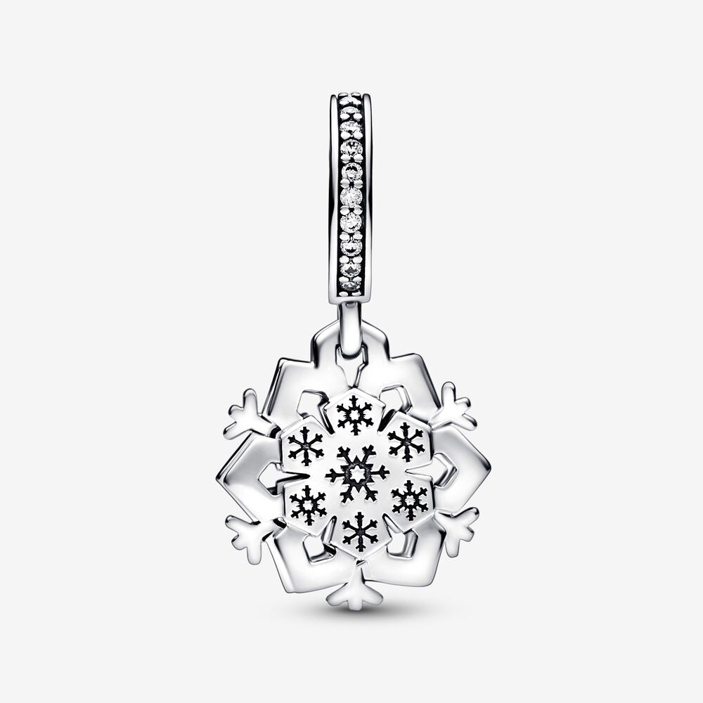 Charm Floco de Neve Duplo - Wayne  Joias