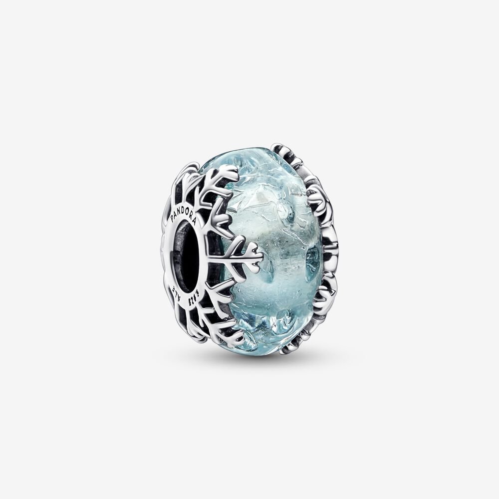 Charm Floco de Neve de Murano - Wayne  Joias