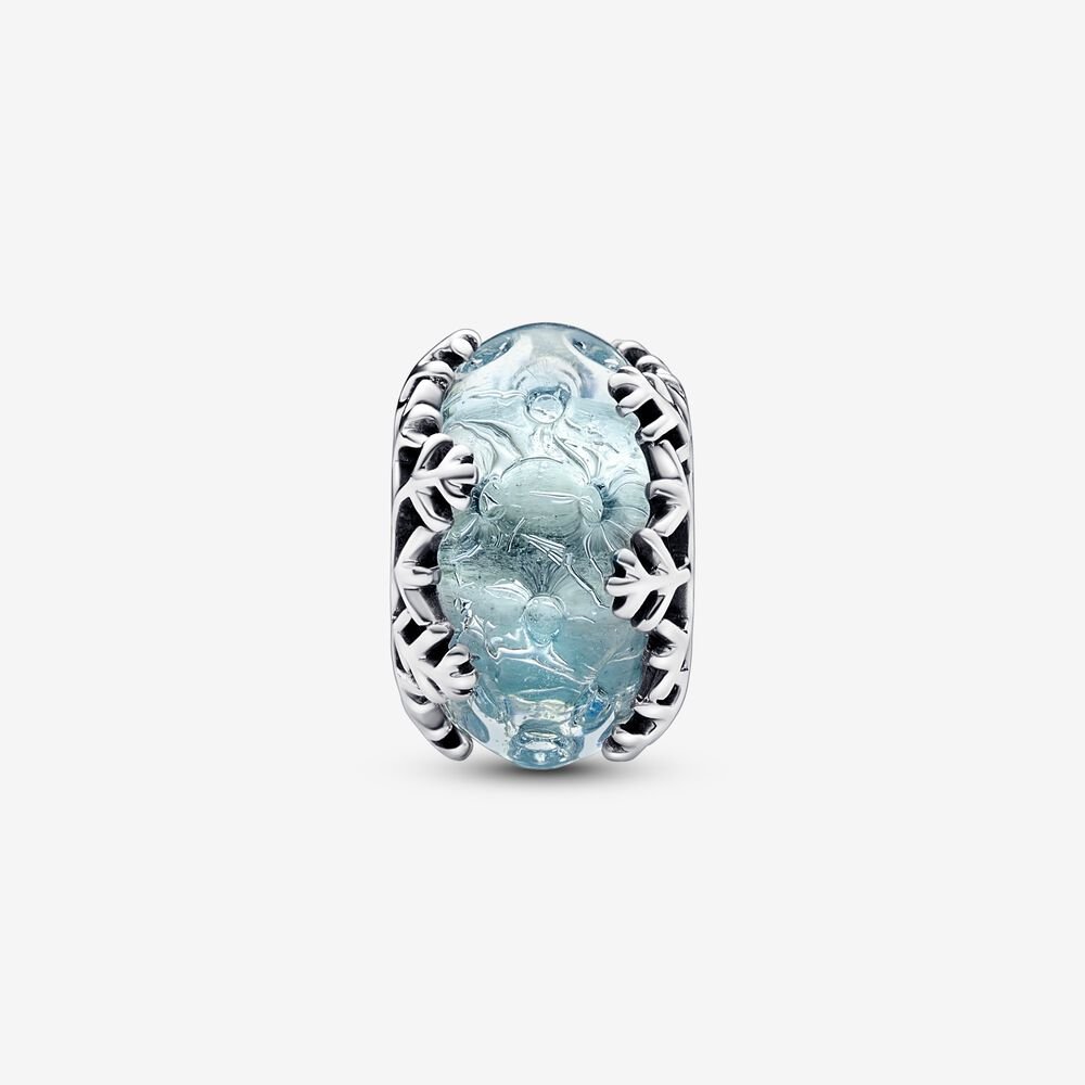 Charm Floco de Neve de Murano - Wayne  Joias