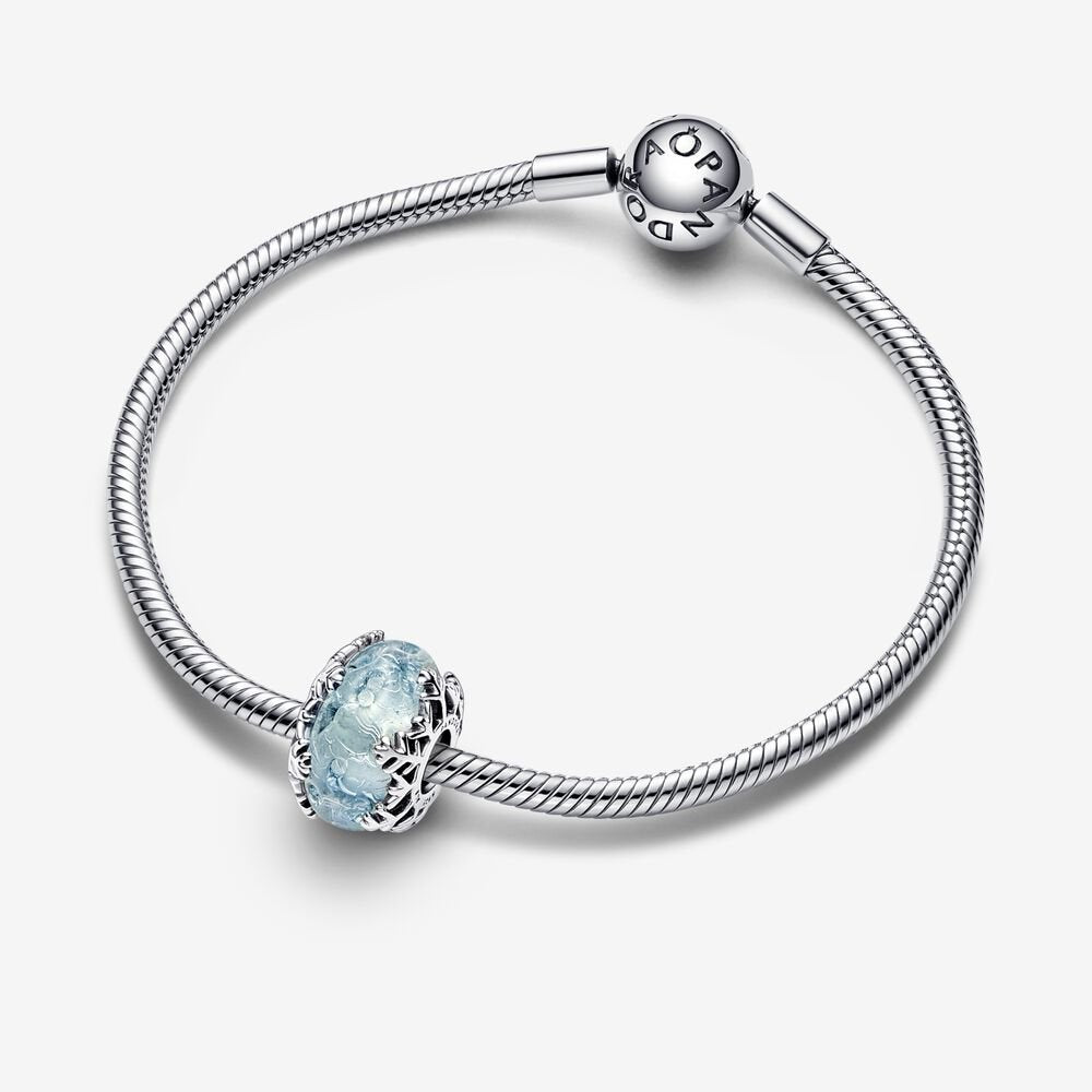 Charm Floco de Neve de Murano - Wayne  Joias