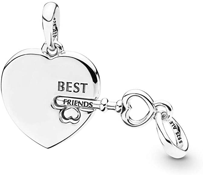 Charm Melhores Amigos Coração e Chave - Wayne Joias