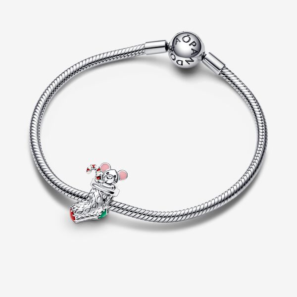 Charm Ratinho na Meia de Natal - Wayne  Joias