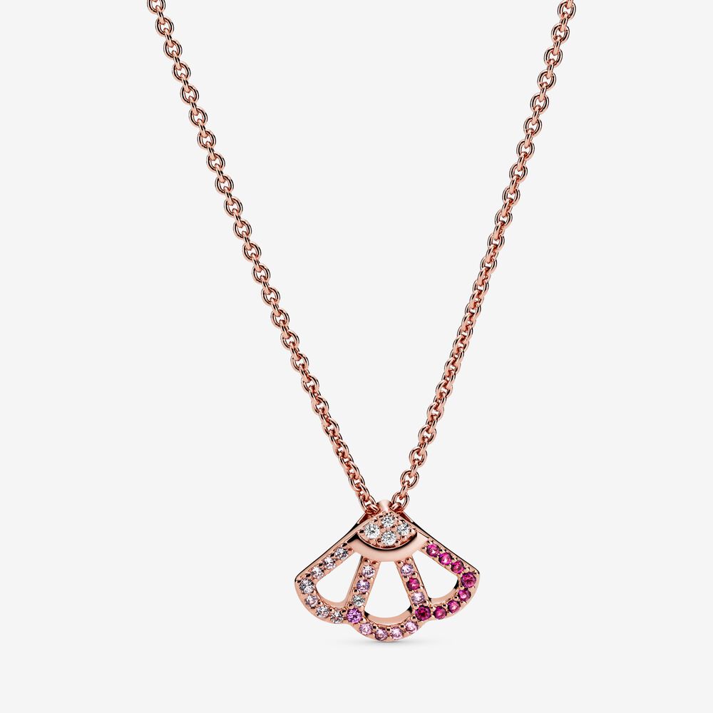 Colar Pink Fan Collier - Wayne Joias
